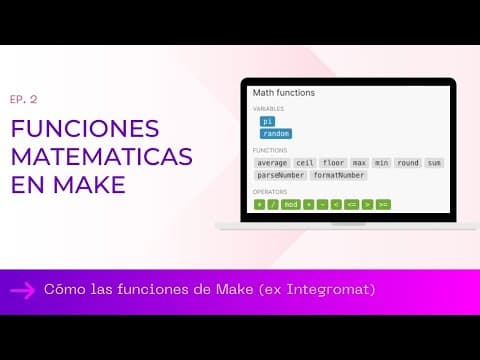 Aprende a utilizar las funciones matemáticas en Make