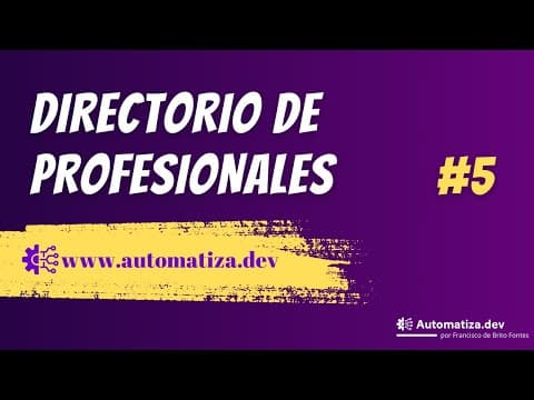 Cono el directorio de profesionales de Make en www.automatiza.dev