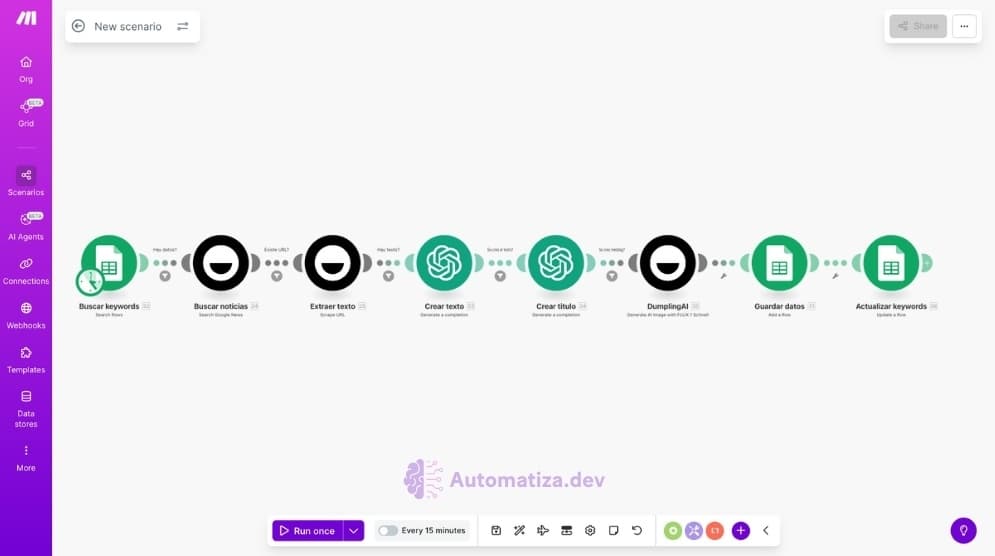 Crea Publicaciones de Blog desde Google News con Dumpling AI en Minutos