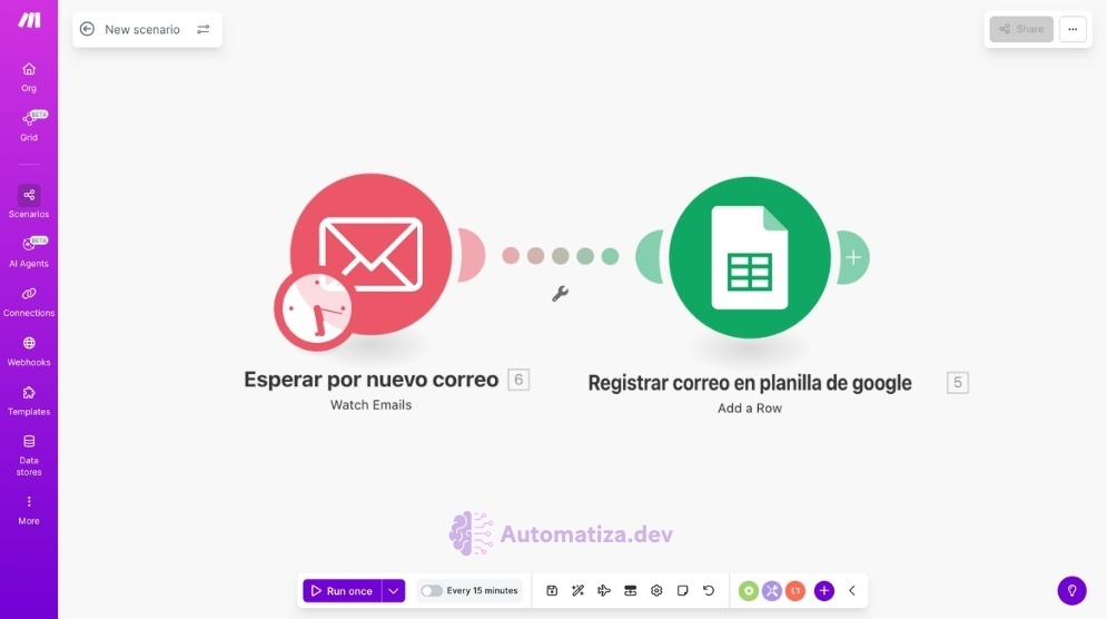 Registra tus correos en Google Sheets automáticamente