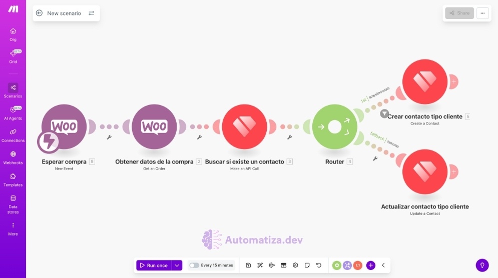 Crea o actualiza contactos en Holded desde compras en WooCommerce