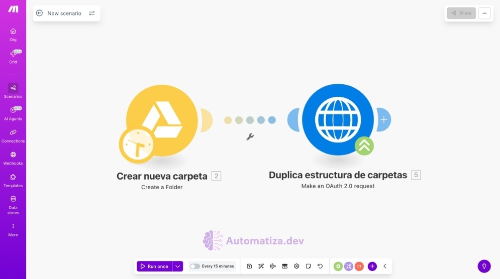 Guía para Duplicar la Estructura de Carpetas y Subcarpetas en Google Drive