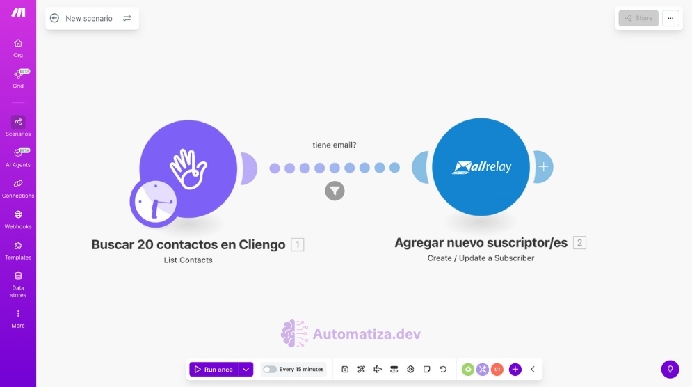 Automatiza tu marketing: Cliengo a Mailrelay